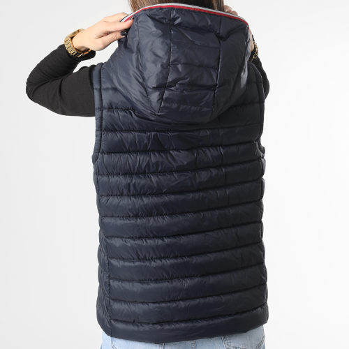 Doudoune Capuche Sans Manches Femme Heritage 4301 Bleu Marine