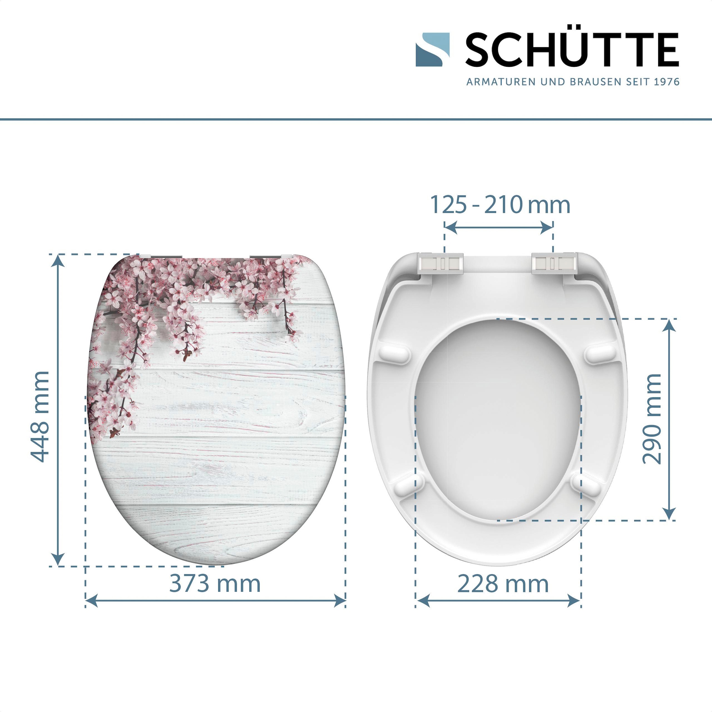Schütte WC-Sitz »Flowers&Wood« Duroplast, Absenkautomatik, Motivdruck