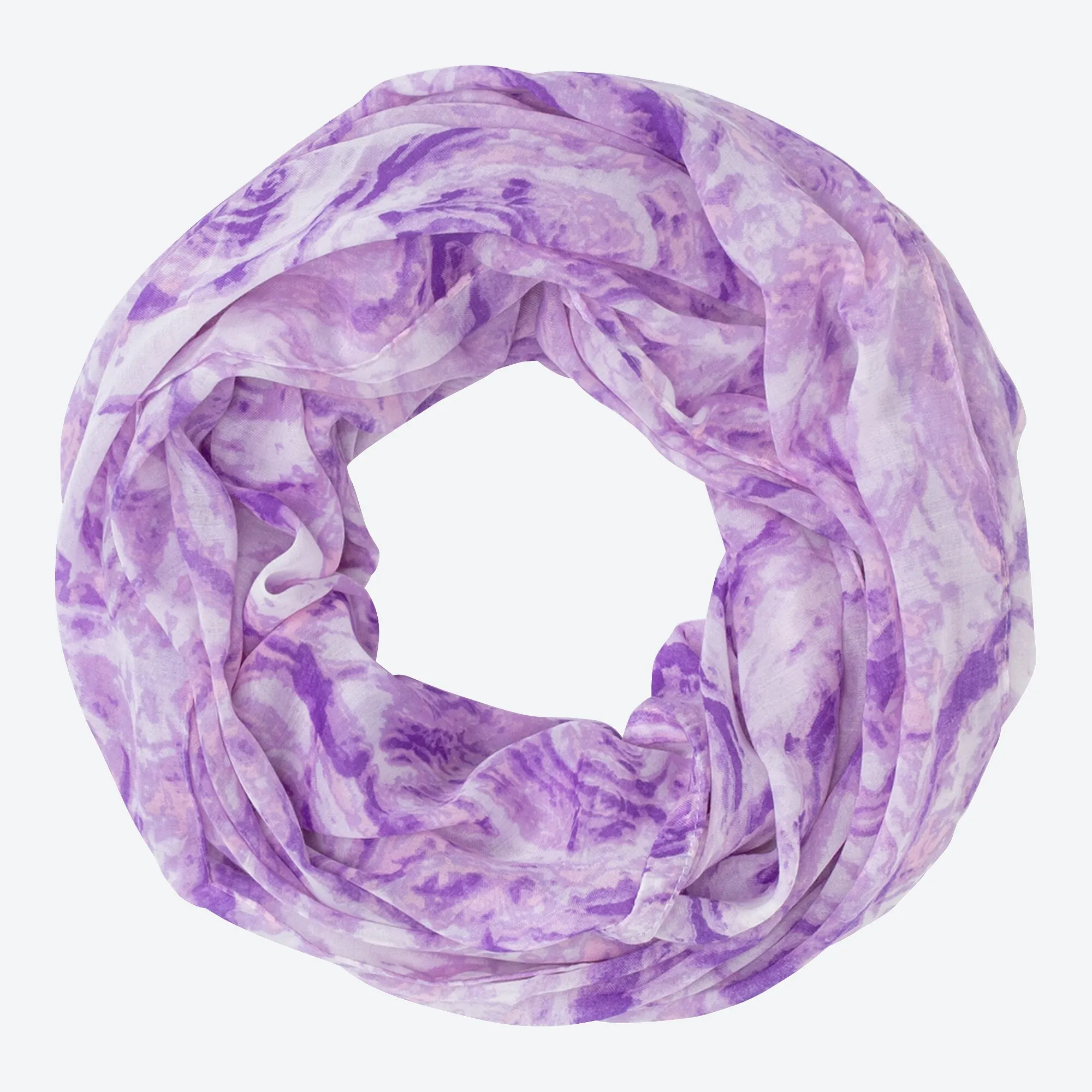 Damen-Loop-Schal mit Muster