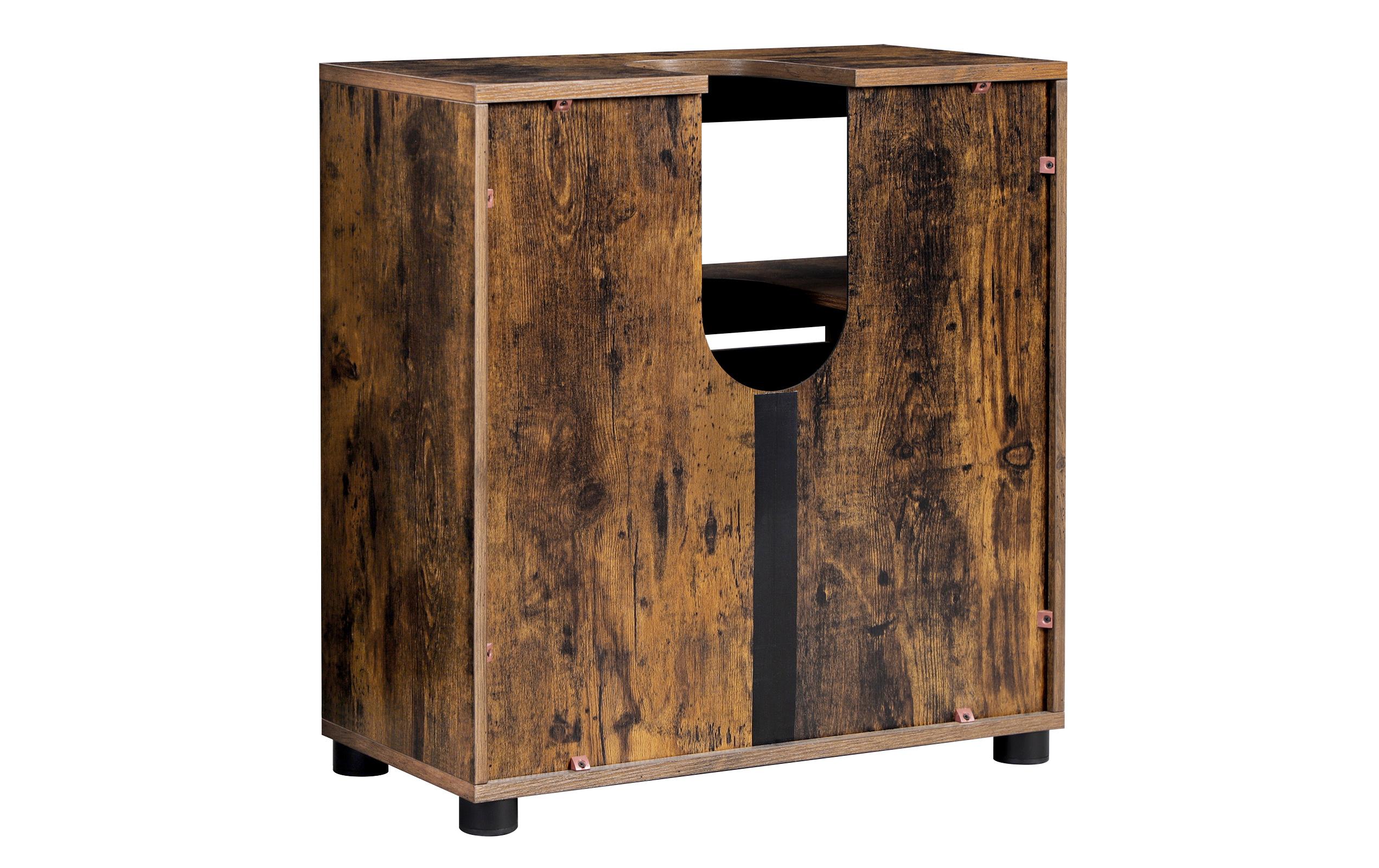 Waschbeckenunterschrank 60 x 63 cm, BraunBadezimmerregal