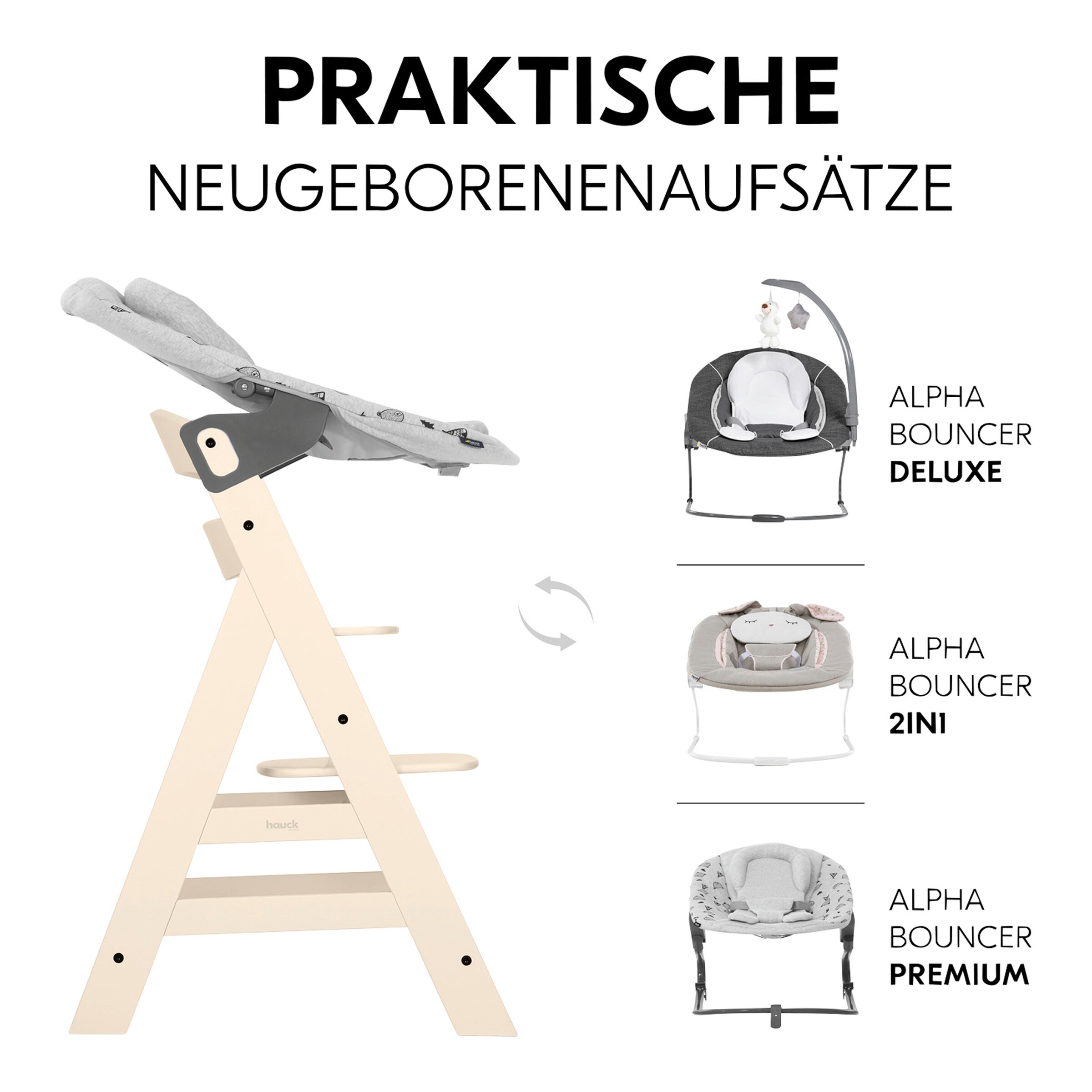 Hauck Hochstuhl Alpha + vanilla