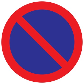 Pickup bord parkeerverbod Ø 30 cm