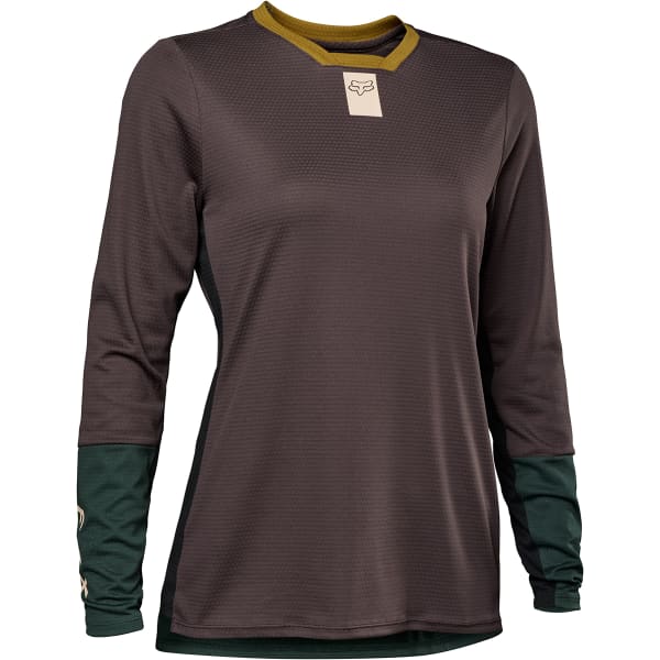 Maillot VTT FOX W DEFEND LS JERSEY MEDIUM BROWN