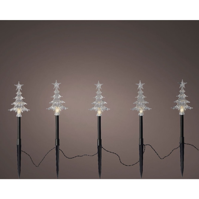 5er LED-Stecker-Set Tannenbäume - ca. 120 x 2 x 26,5 cm