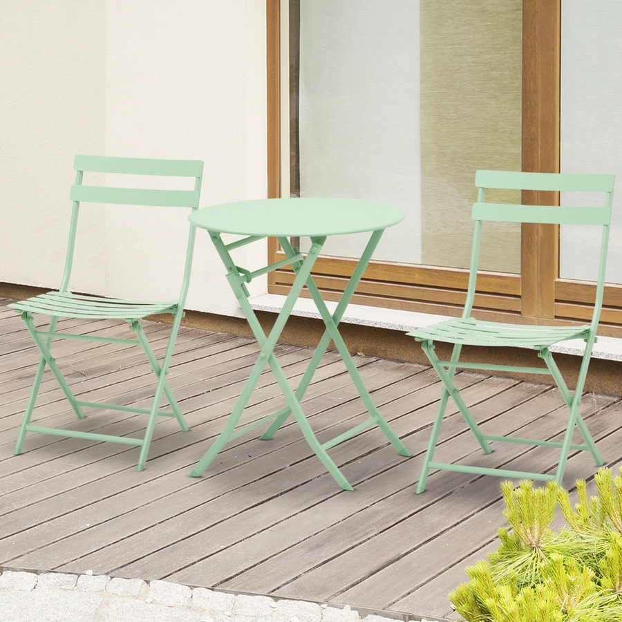 Outsunny Gartenmöbel-Set im kompaktem Design grün