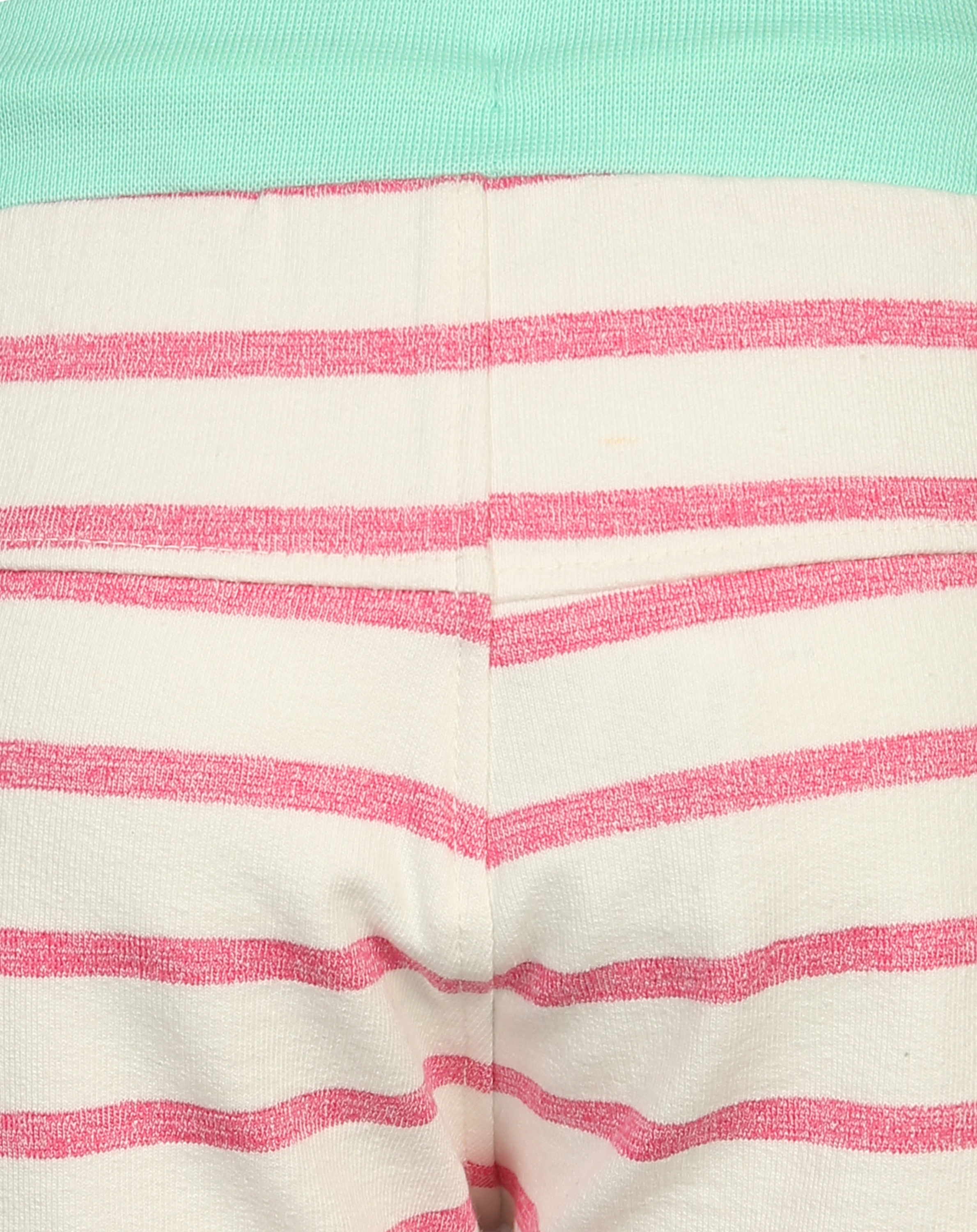 Sweat-Shorts WILD gestreift in weiß/pink