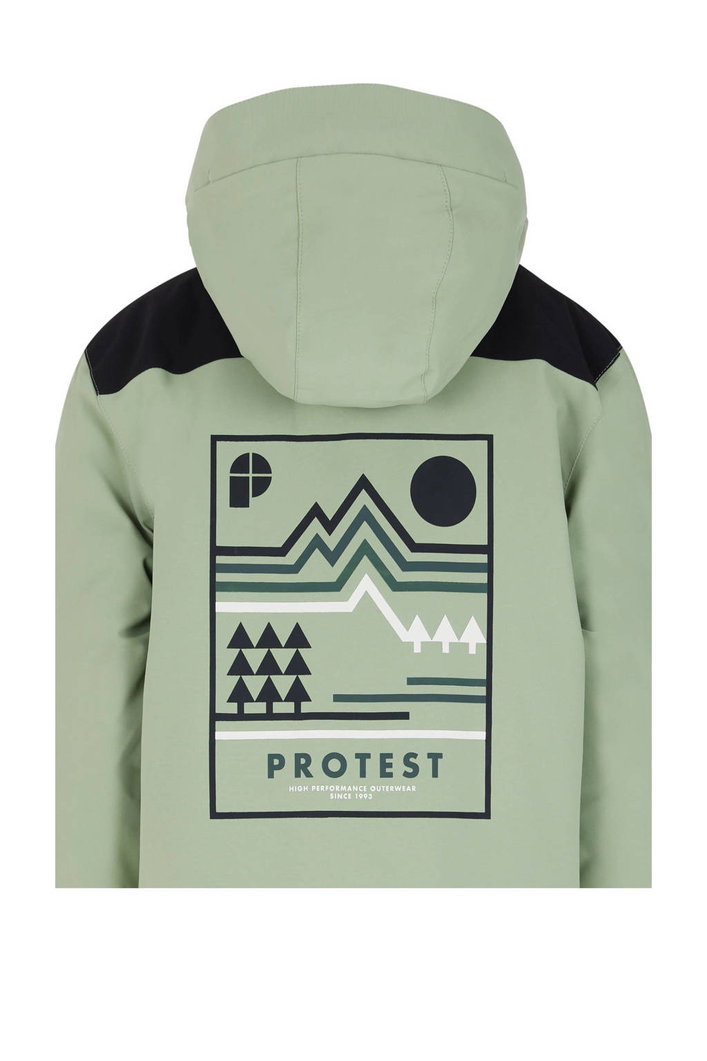 Protest ski-jack Brome groen/zwart