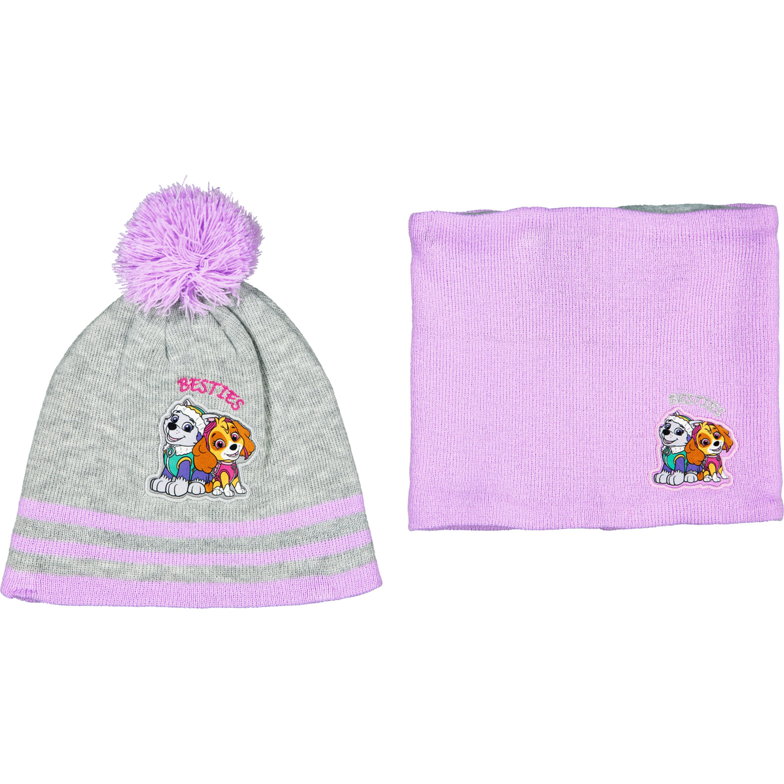 Kinder-Strick-Set Paw Patrol 52, lila