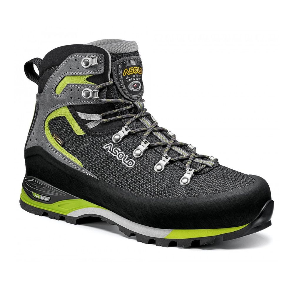Asolo CORAX GV - Chaussures de randonné Homme nero/green lime