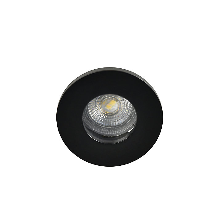 Spot encastrable Hades GU5.3 blanc chaud IP65 345lm 4.4W Ø8xH.8.2cm noir GoodHome