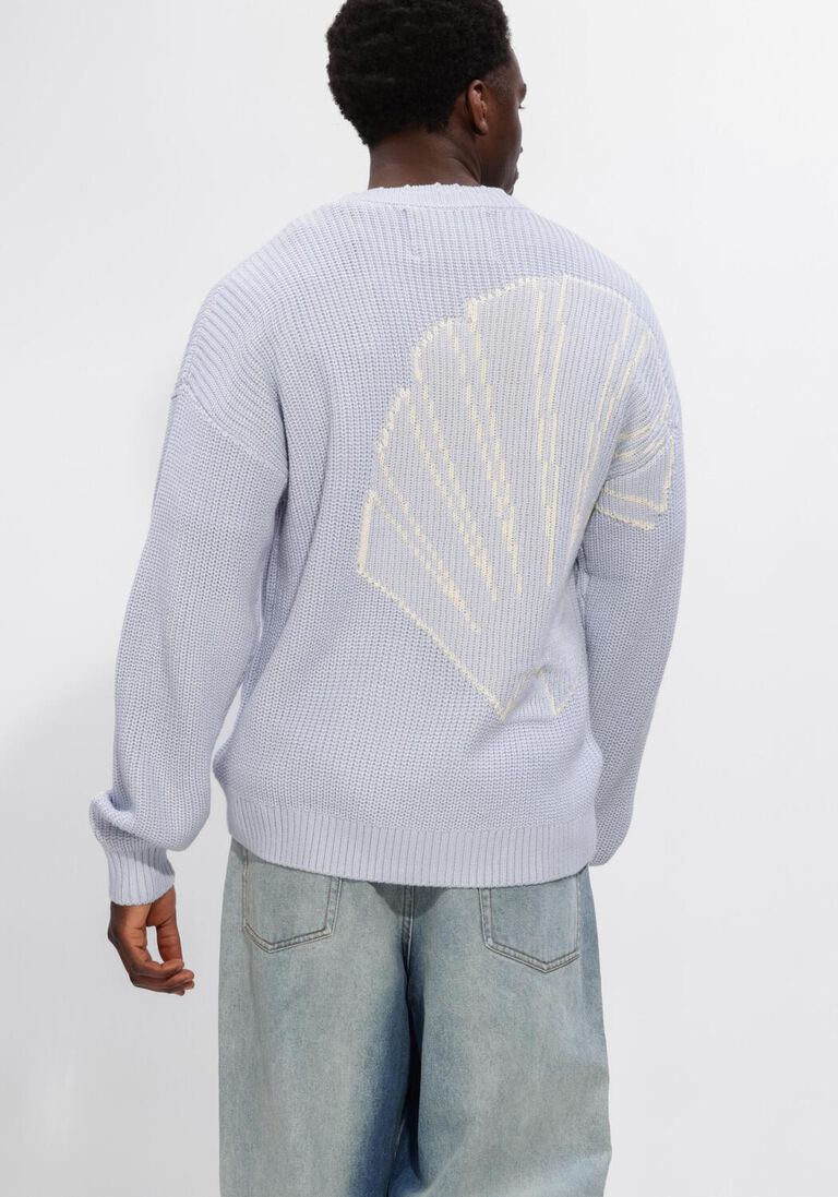 lichtblauwe new amsterdam surf association trui big logo crewneck