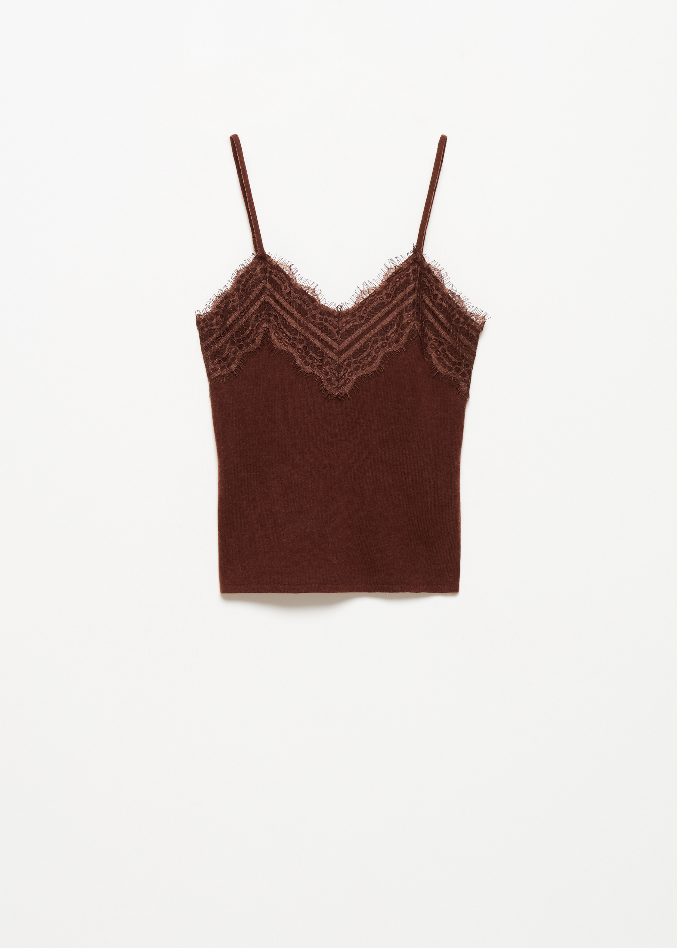 Singlet met kanten details