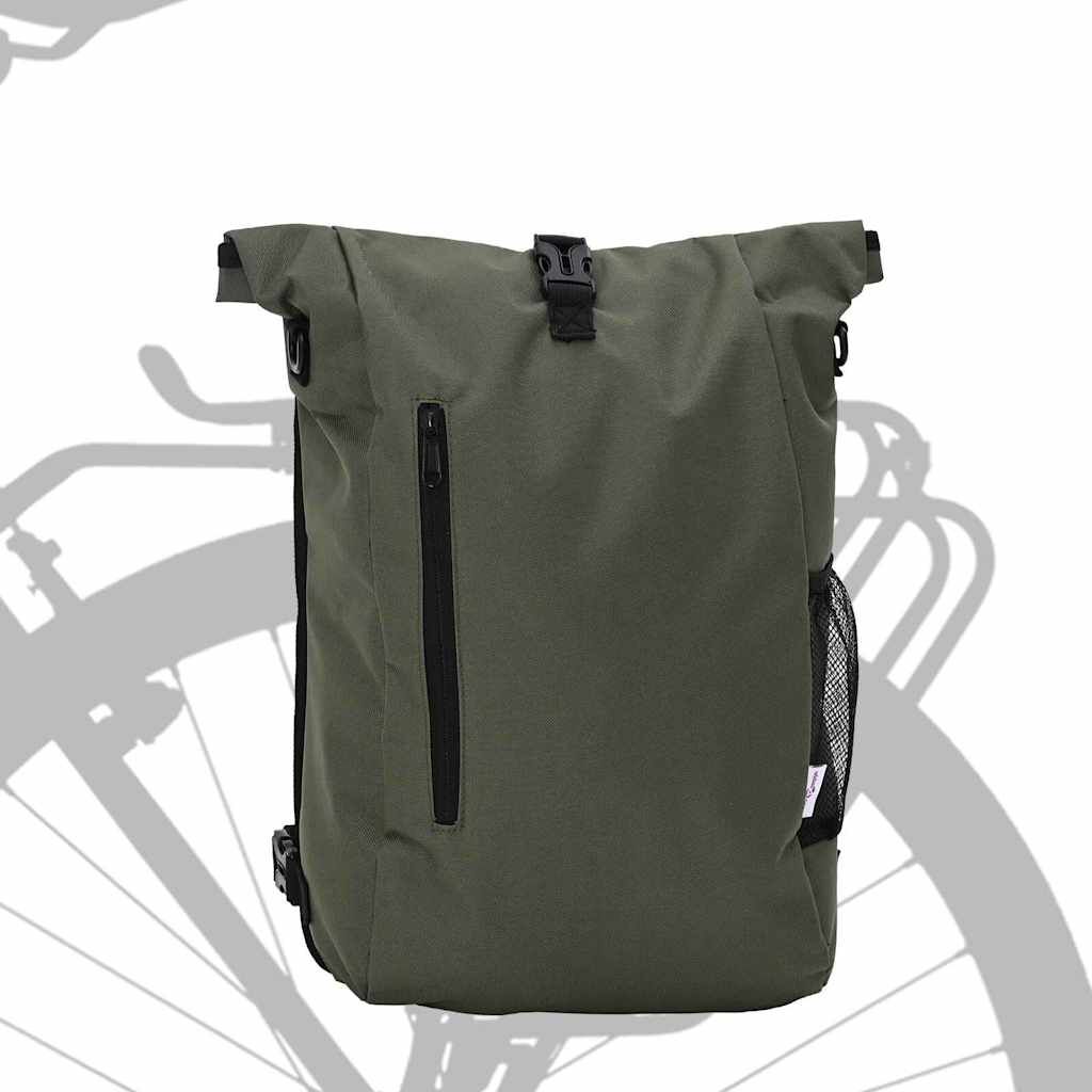 vidaXL Fietstas Olijfgroen 31 x 13 x 58 cm Polyester