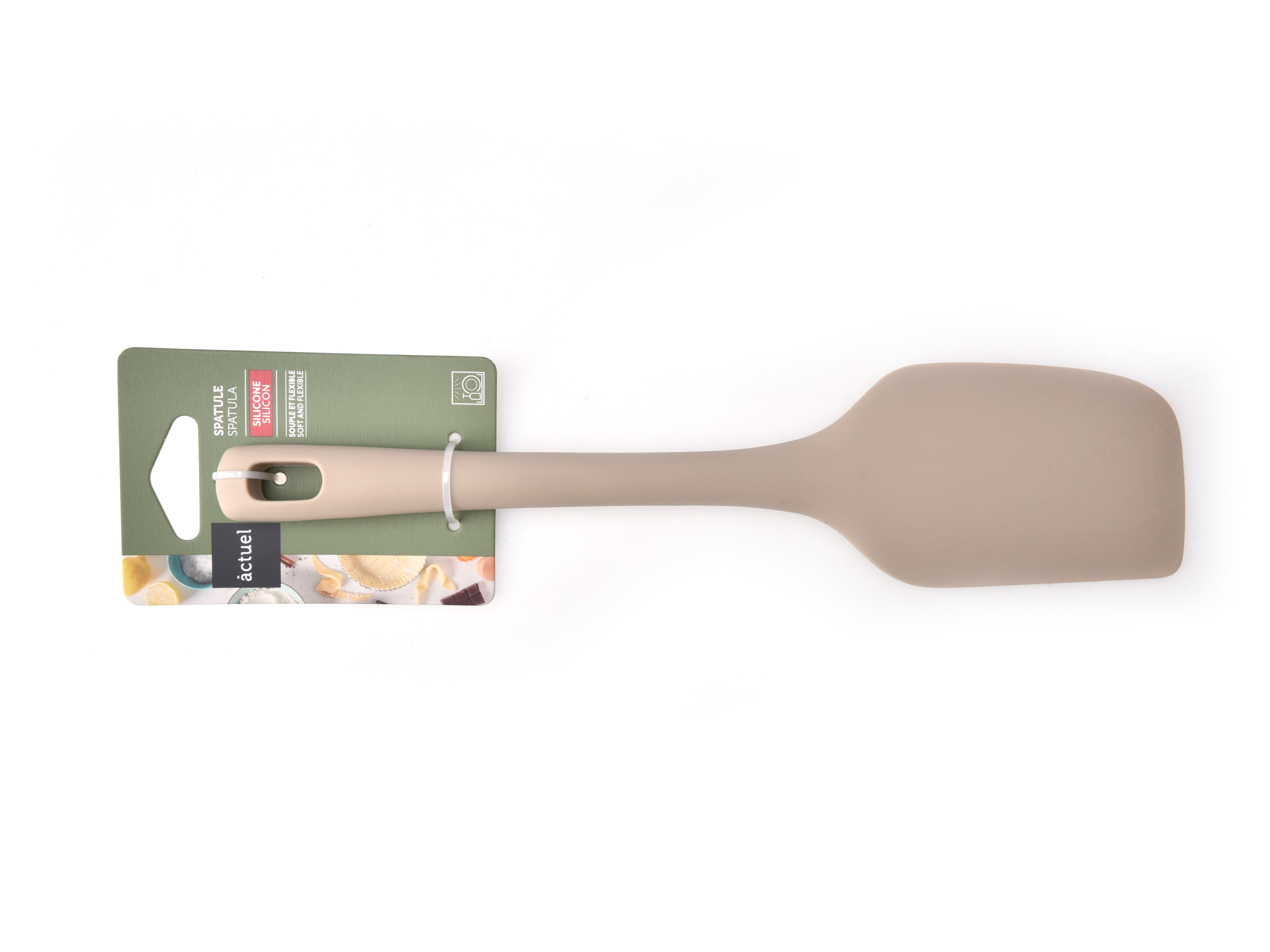 ESPÁTULA ACTUEL SILICONE BEGE 27CM