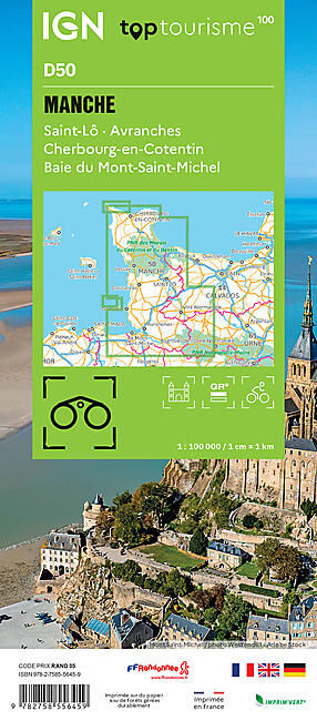 IGN - MANCHE D50 TOP TOURISME 100 IGN