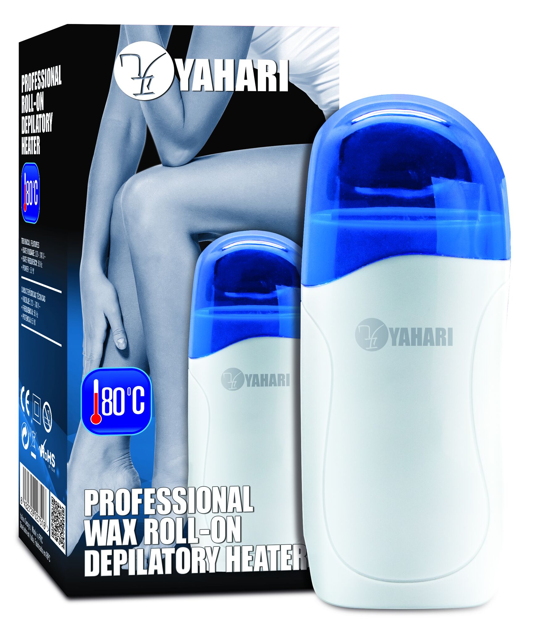 Italian Design Wax Roll-On 80° Epilator