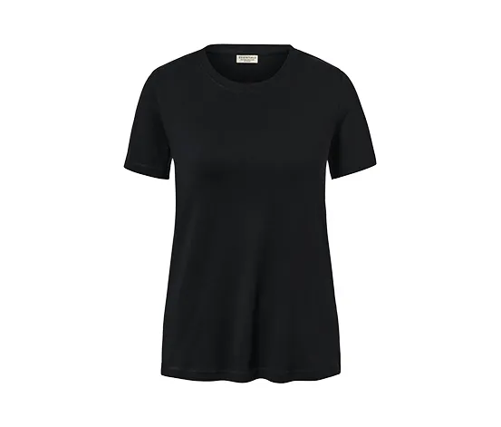 Basic T-Shirt, cremefarben