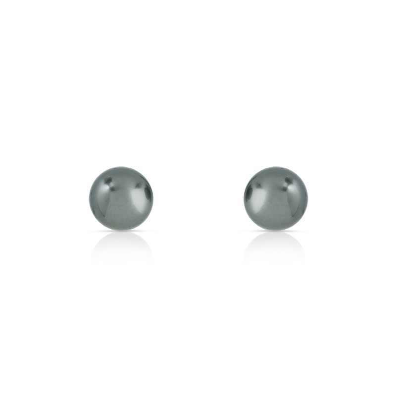 Boucles d'oreilles or 375 blanc perles de cultures de Tahiti