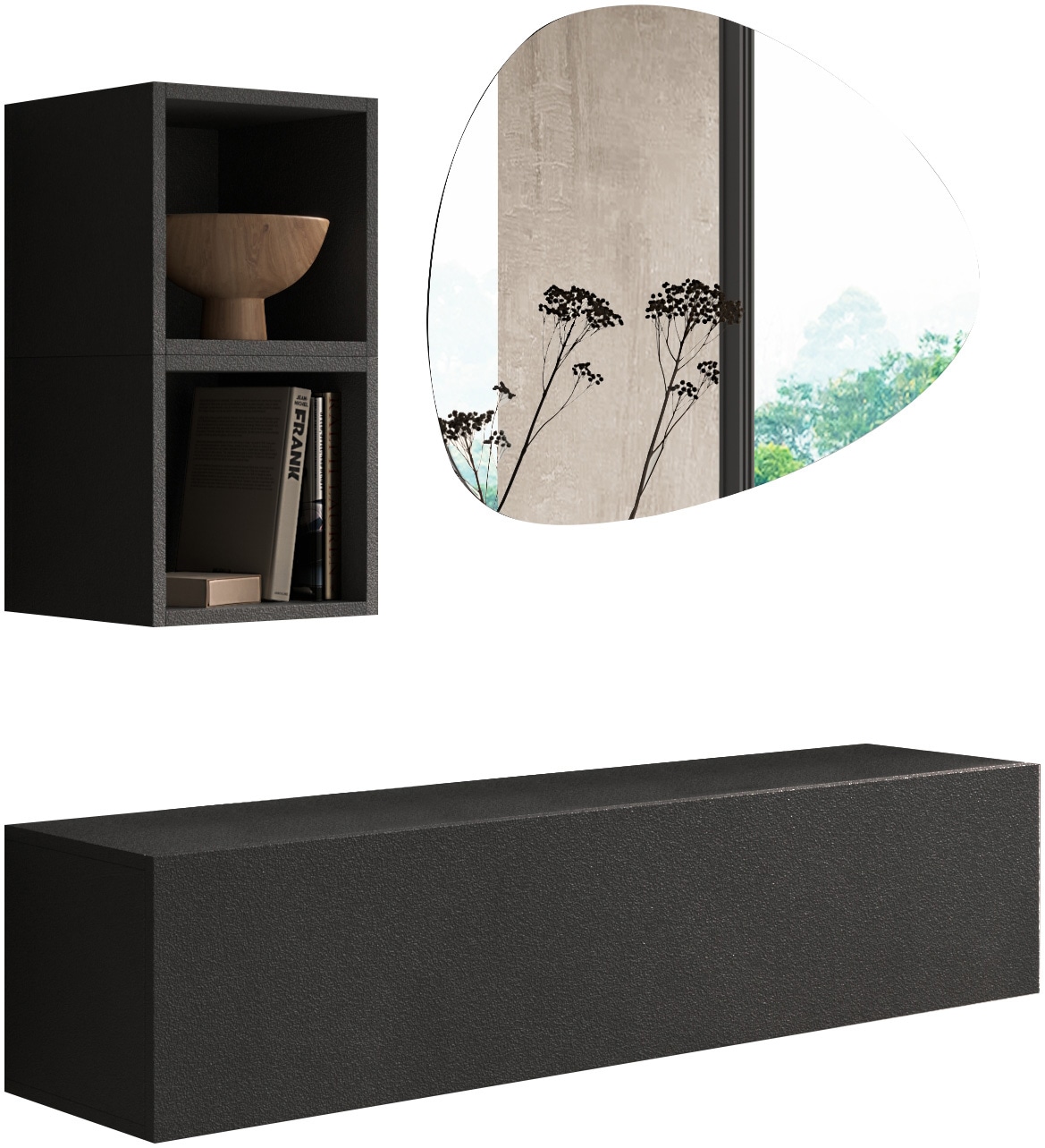 INOSIGN Garderoben-Set »Infinity, 3tlg. Breite 138 cm, Höhe variabel, moderne Garderobe« Spar-Set, 3 Stk. tlg.