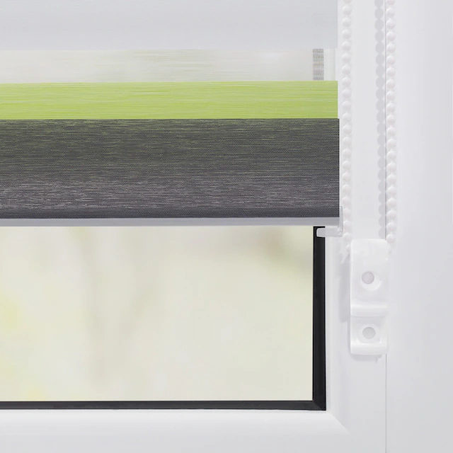 LICHTBLICK ORIGINAL Doppelrollo »Duo Rollo Klemmfix Bunt« Lichtschutz ohne Bohren Seitenzug