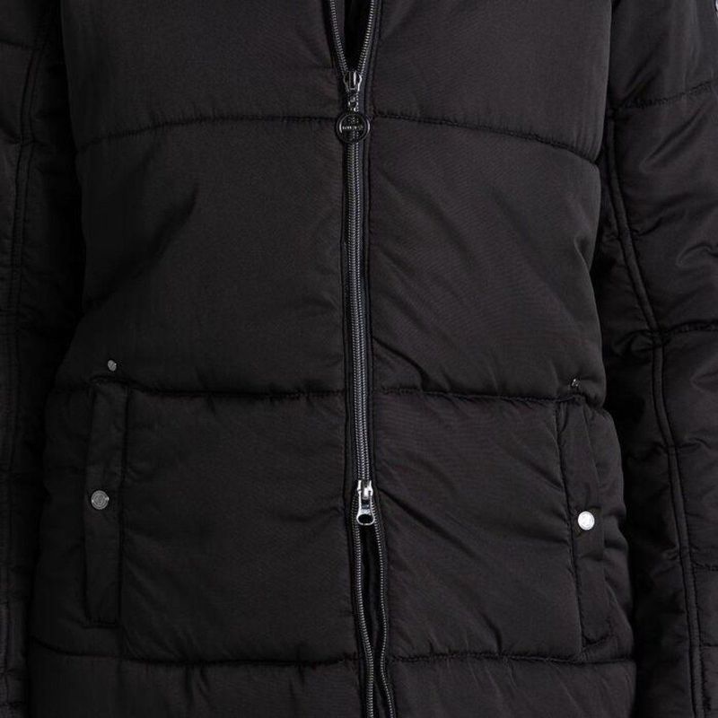 Longline Gewatteerd Jack - Hoogglanzend Polyester - Waterafstotend - Recycled Materialen