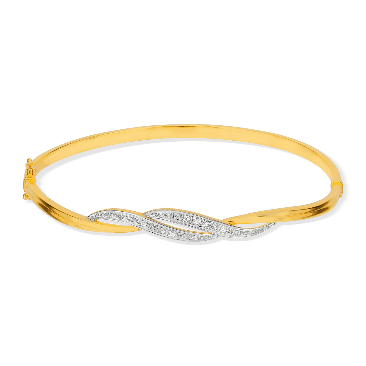 Parure plaqué or collier et bracelet zirconia