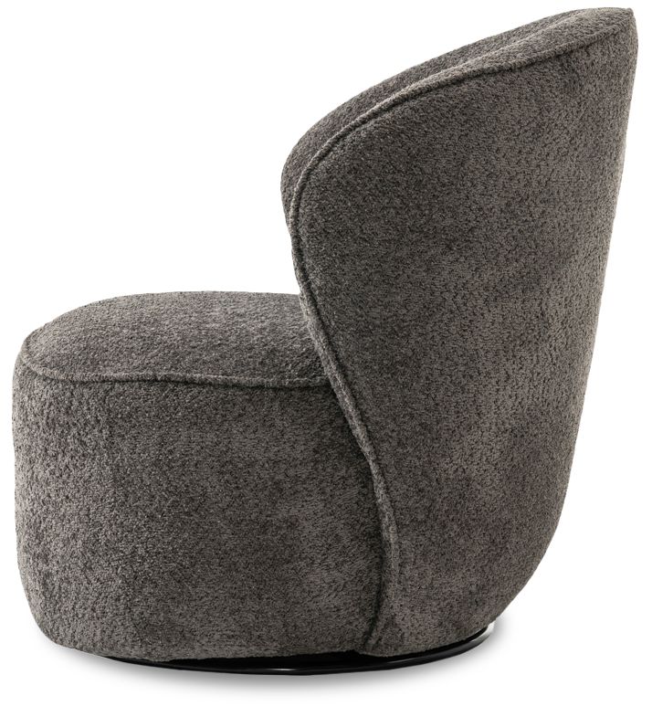 Fauteuil Dark Grey Belvi B76 x D78.5 x H81 cm