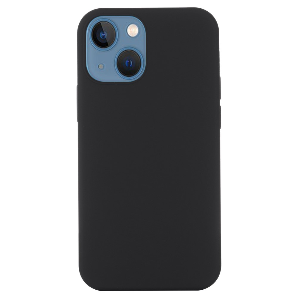 iPhone 15 MagSafe Silikon Case Hülle - Schwarz