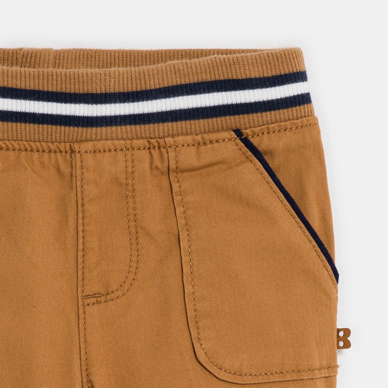 Pantalon enfilable à poches marron bébé garçon Marron