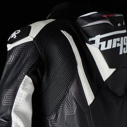 Combinaison Furygan OVERTAKE - Noir / Blanc