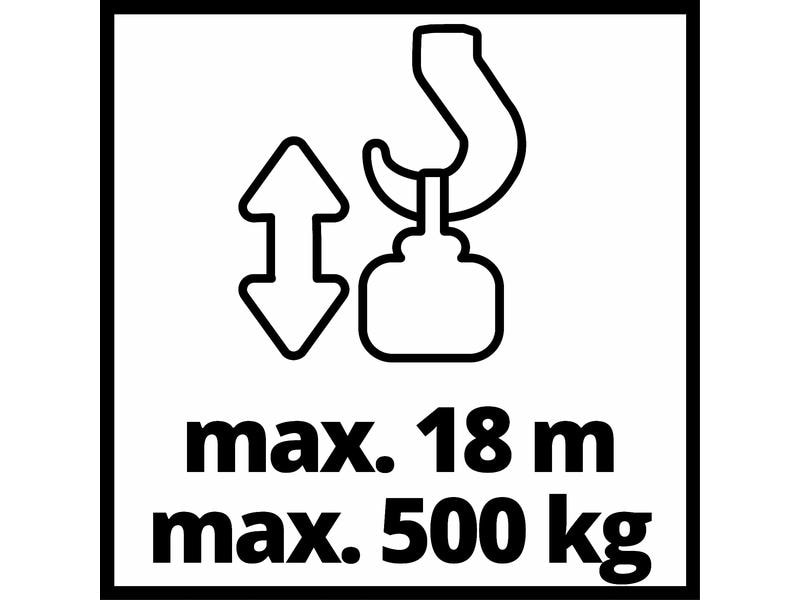 Einhell Seilhebezug TC-EH 1000, 1000 kg Ermöglicht bequemes und schonendes Heben schwerer Lasten per Knopfdruck