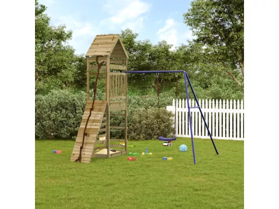 Aire de jeux d'extérieur bois de pin imprégné