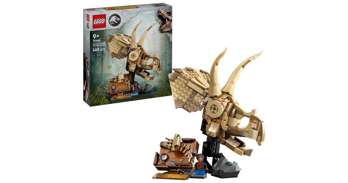 LEGOJurassic World - Dinosaurusfossielen: Triceratops schedel Constructiespeelgoed  (76969)