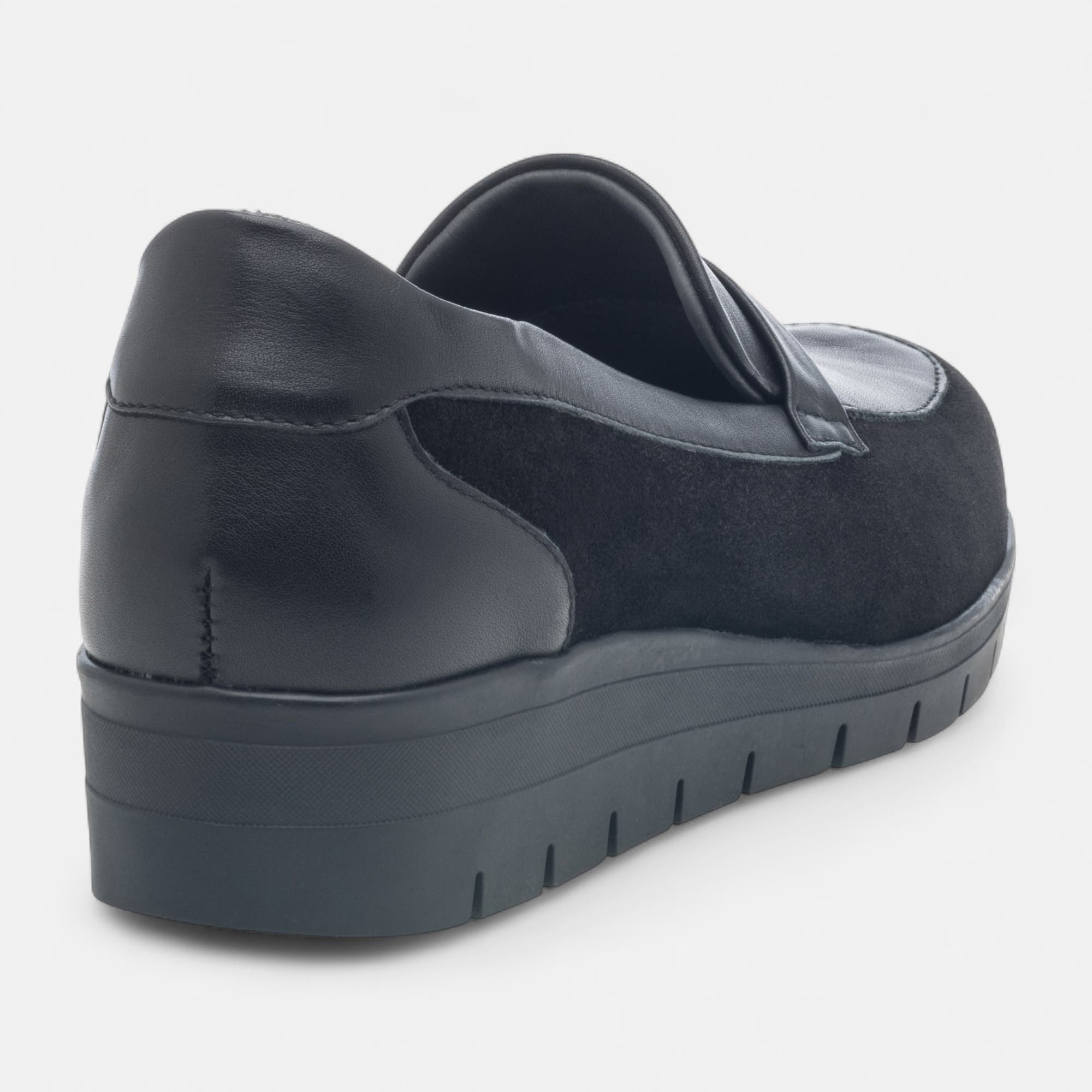 Mocassins Femme en cuir noir