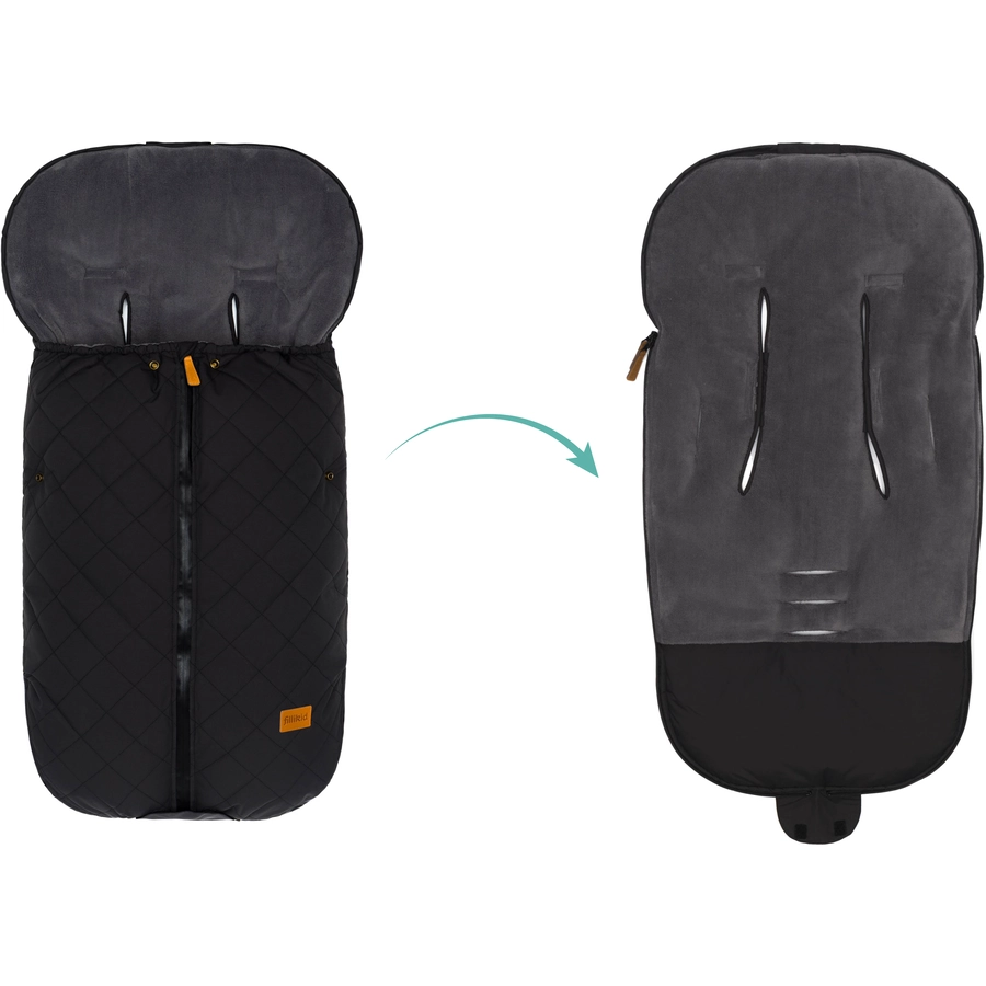 fillikid Winterfußsack Kamet Polyester schwarz