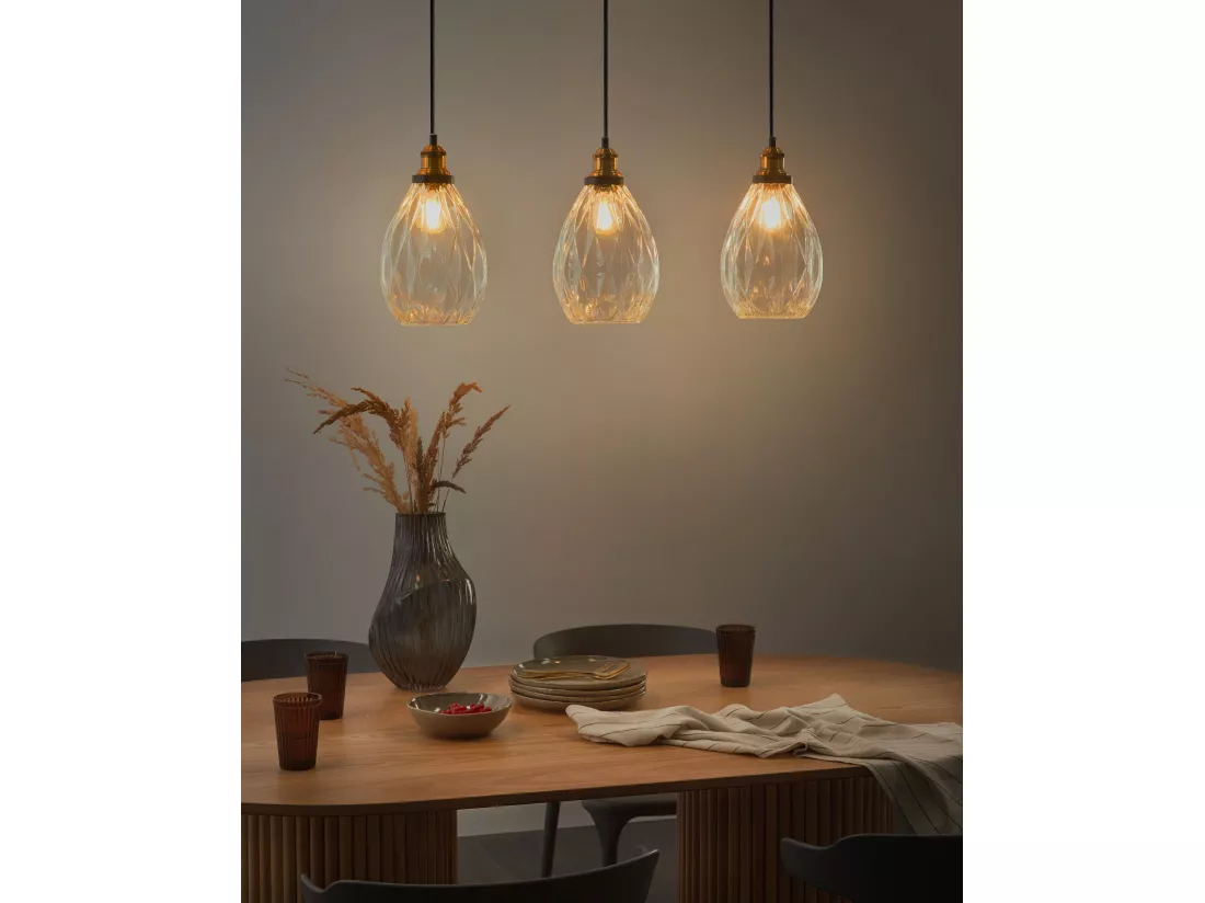 Lampe suspension COOSA Verre Transparent