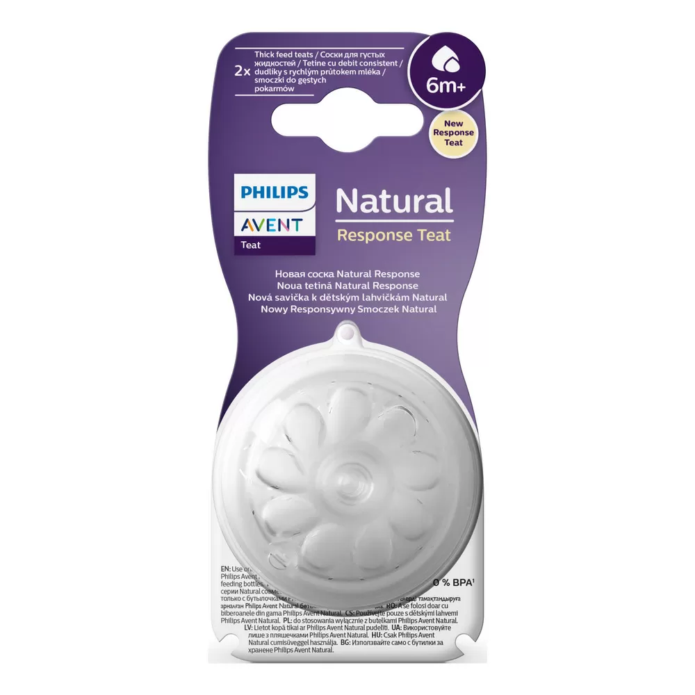 Philips Avent Natural Response Flaskesut Flow 6 - 2 stk.