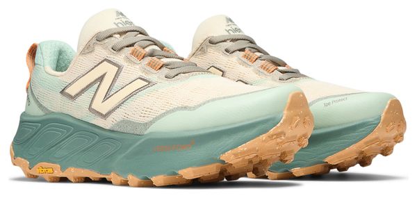 Chaussures Trail New Balance Fresh Foam X Hierro v9 Beige/Vert Femme