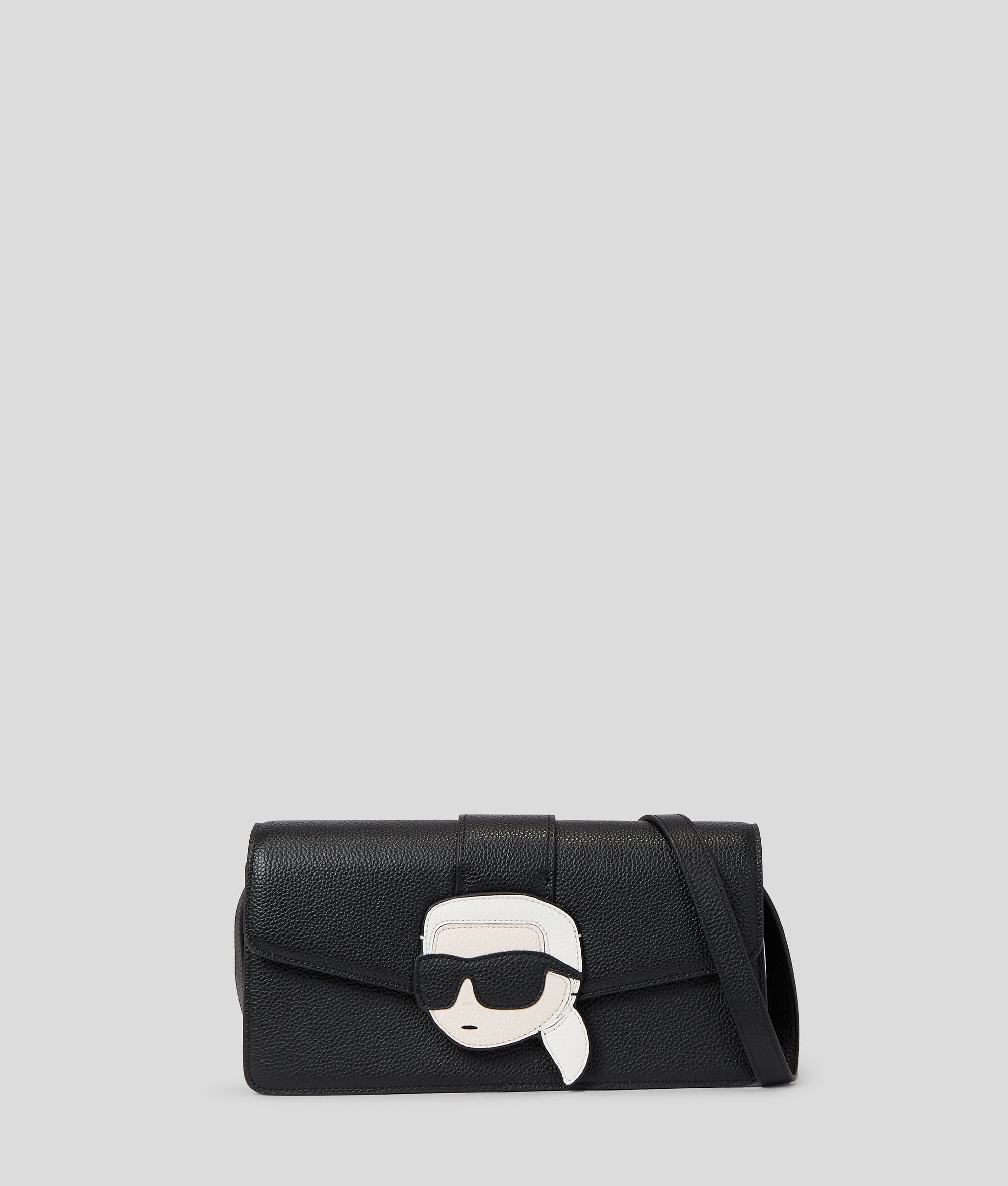 PETIT SAC PORTÉ ÉPAULE EN CUIR GRAINÉ K/IKONIK