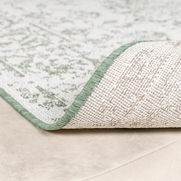 Vintage buitenkleed - Victoria Oriental Groen | Stijlvol