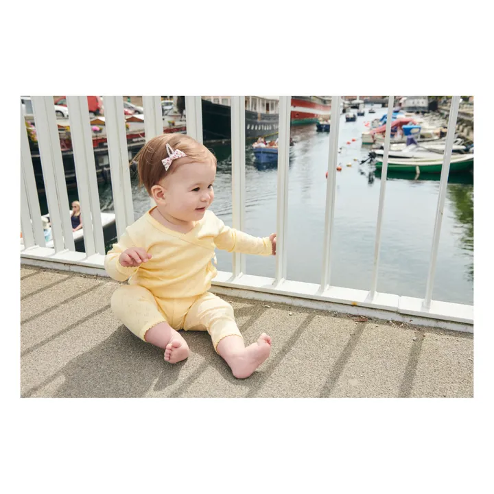 Copenhagen Colors Legging Pointelle | Jaune pâle