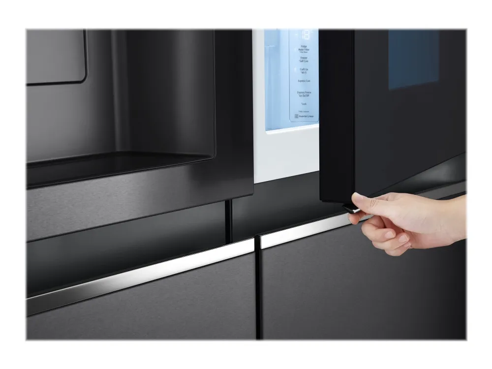 LG GSXV90MCDE - Køleskab/fryser - side-by-side med vanddispenser, isdispenser - bredde: 91.3 cm - dybde: 73.5 cm - højde: 179 cm - 635 liter - Klasse E