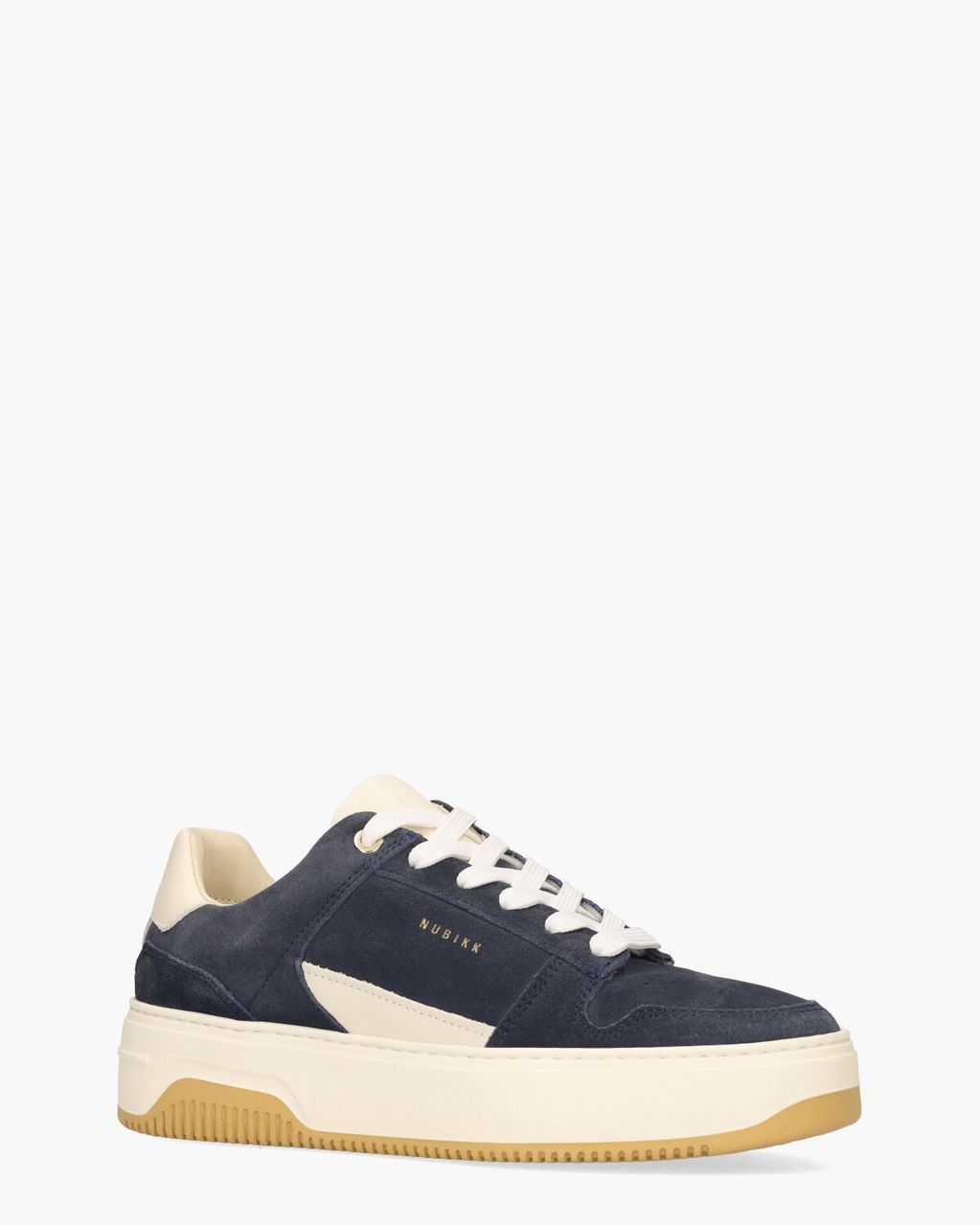 Nubikk Basket Court Miele Donkerblauw Damessneakers