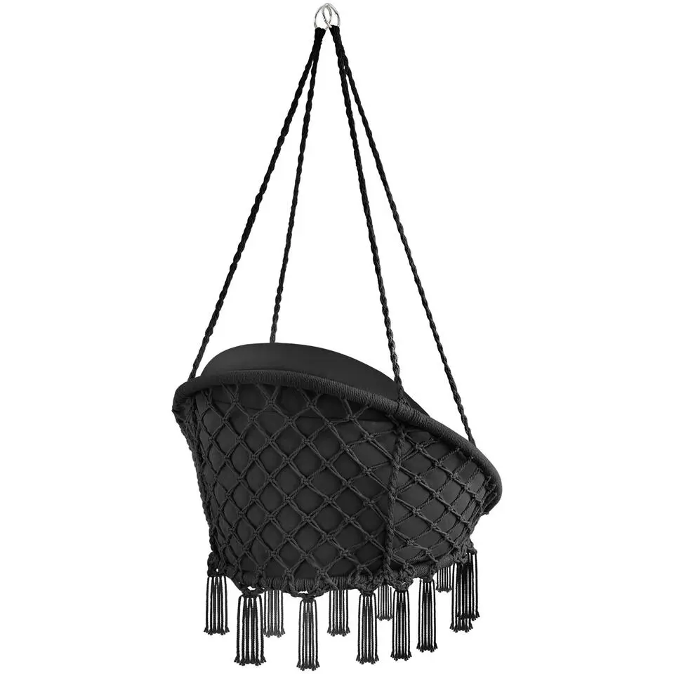 tectake Hangstoel Samira, Zwart