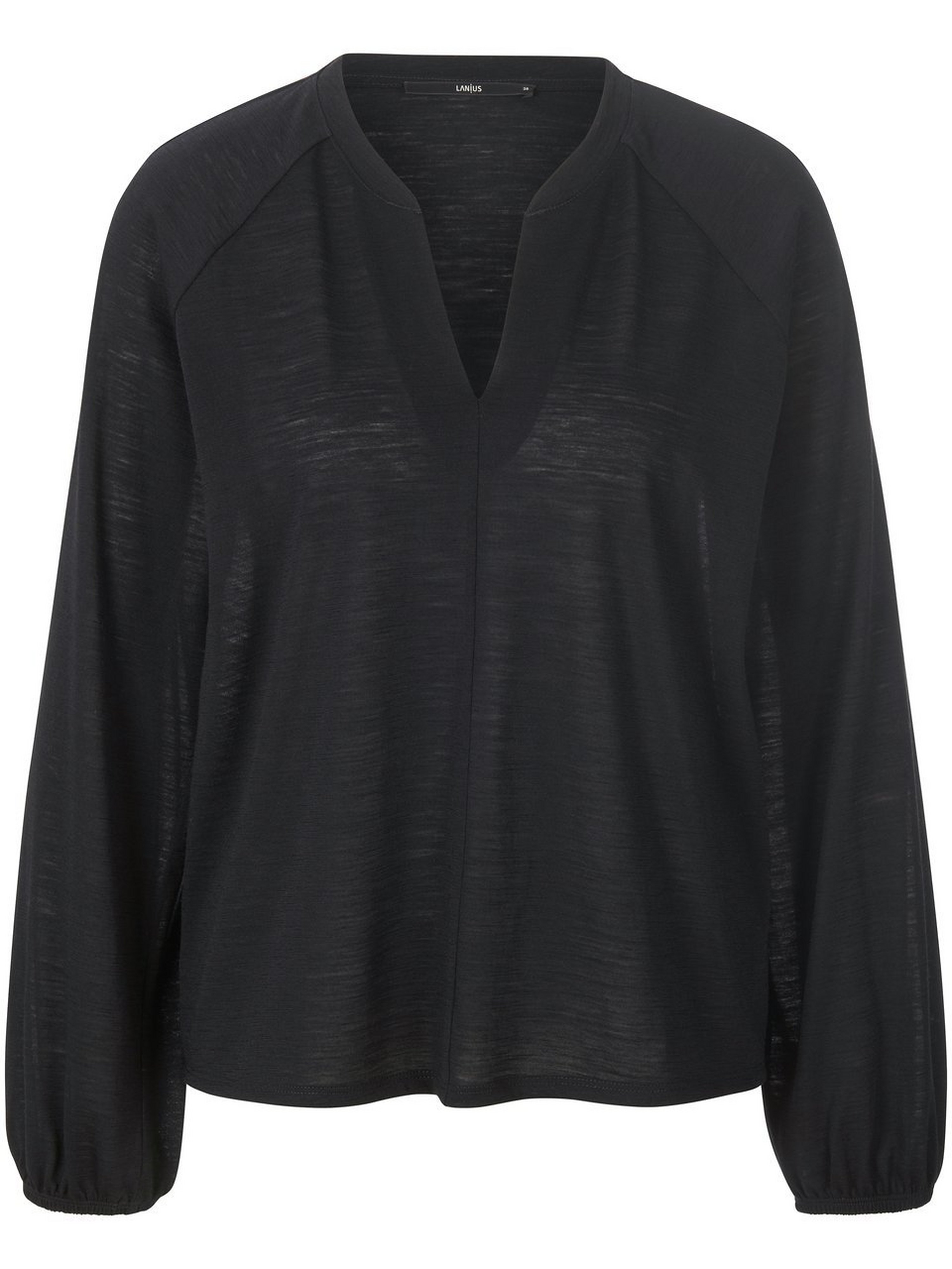 Blusen-Shirt mit V-Ausschnitt