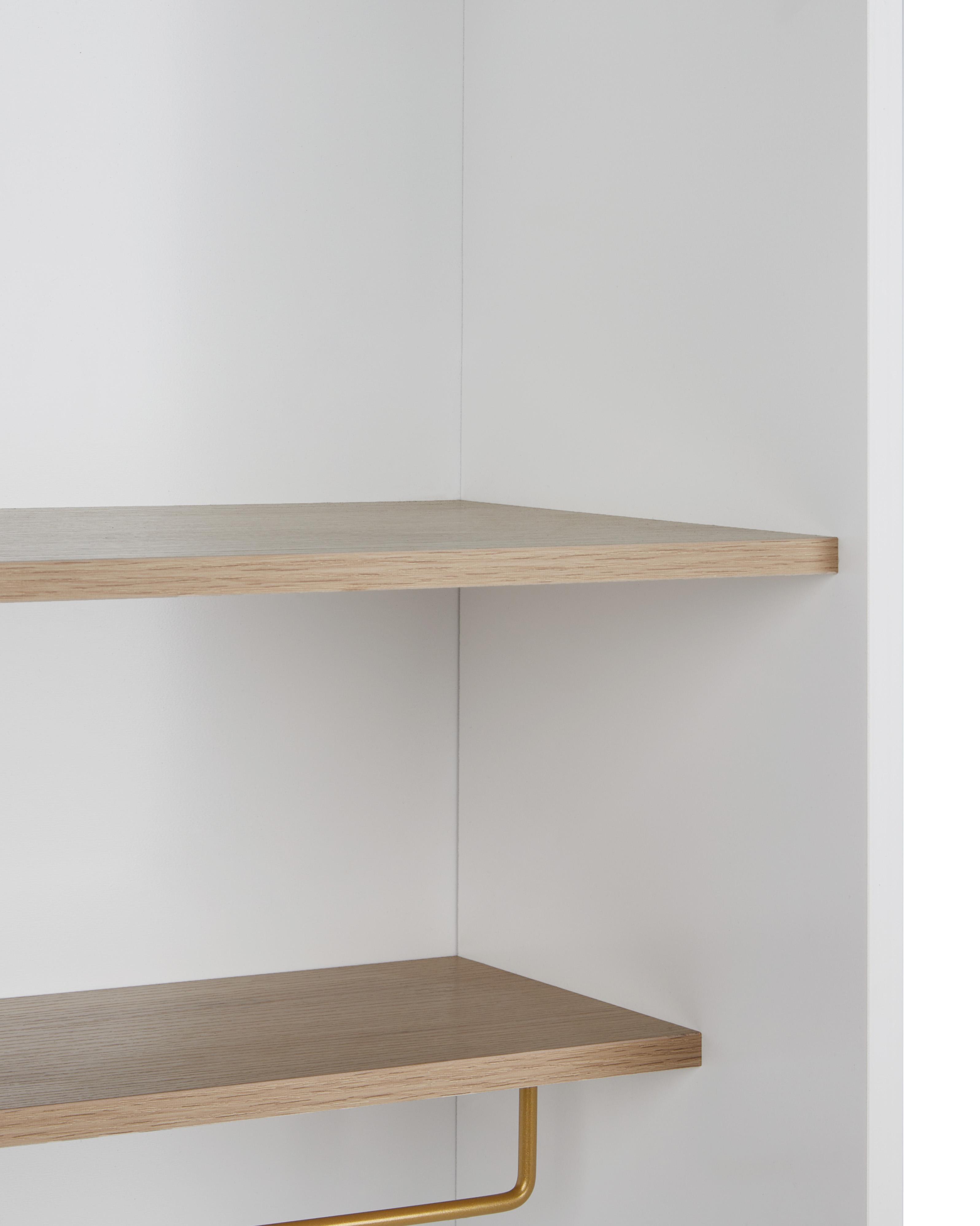 Glazen vitrinekast PARLIN 82 cm Wit