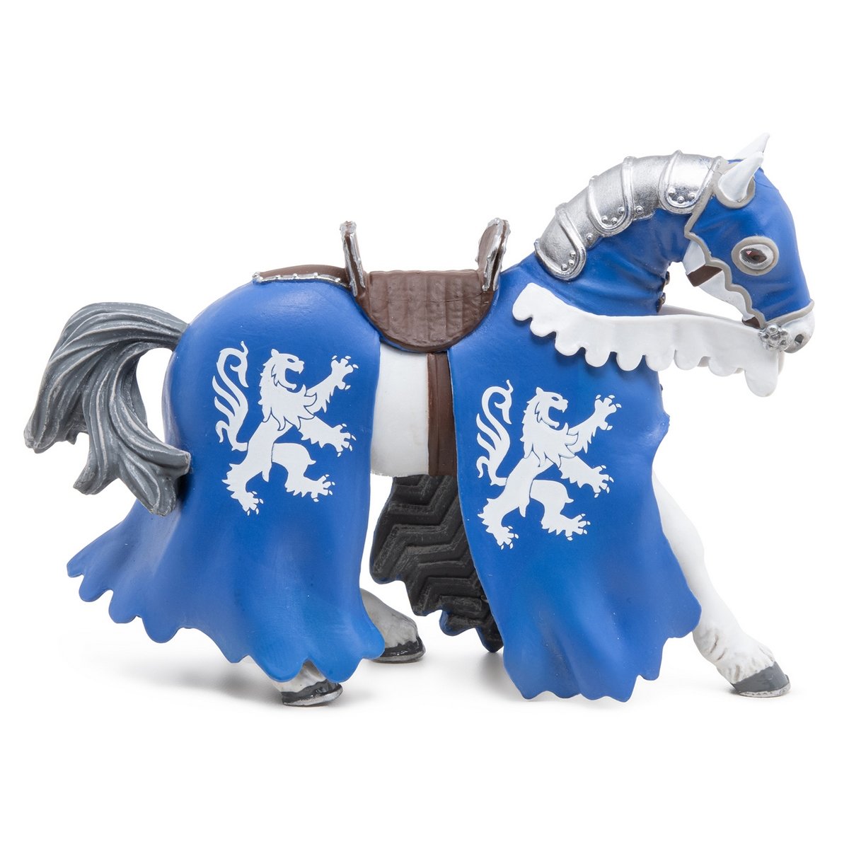 Cheval du chevalier lion à la lance
