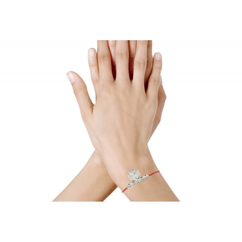 Bracelet Lien Trèfle Argent - Colors - Violet