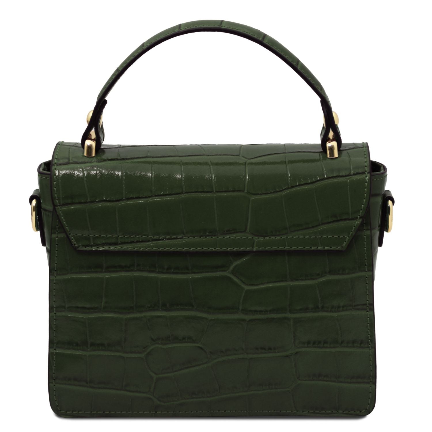 TL142503 – Croque – Croc print leren Handtas