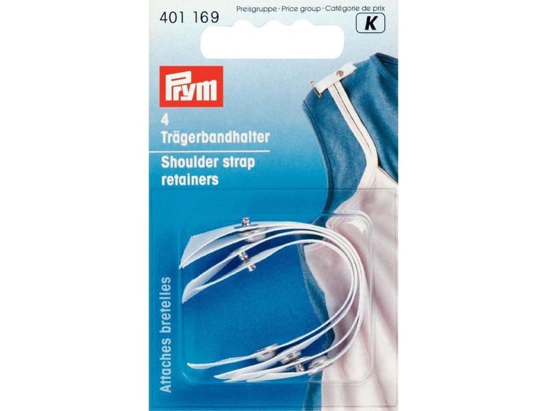 Prym Trägerbandhalter Weiss, 95 mm x 9 mm Trägerbandhaltern in Seidenoptik